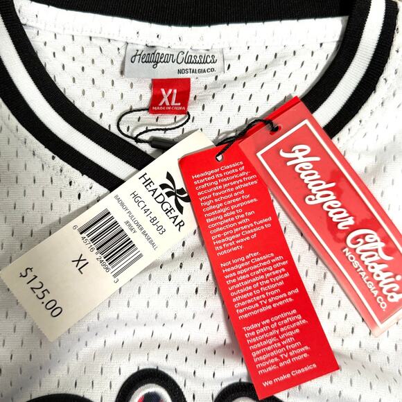 Headgear Classics The Notorious BIG Bad Boy Biggie Baseball Jersey White XL $125 - Picture 3 of 10